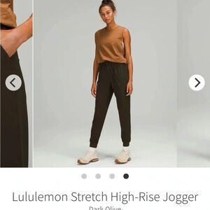 Lululemon Stretch High-Rise Jogger Dark Olive 4